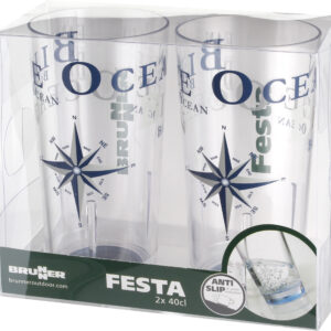 set 2 bicchieri festa ocean blue