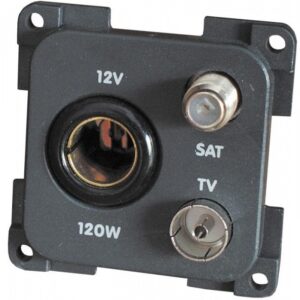 Presa 12V + TV + Sat CBE MP12tvs M