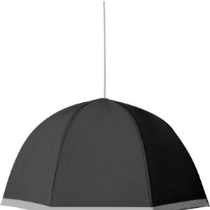 lampadario sixray ad ombrello grigio