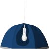 lampadario sixray ad ombrello blu