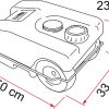 tanica con ruote per acque grigie tank 23w