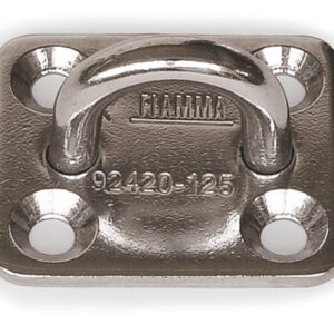 ganci in acciaio kit square plates 4pz