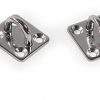 ganci in acciaio kit square plates 4pz