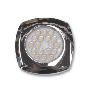 Spot in plastica cromato a led 12V