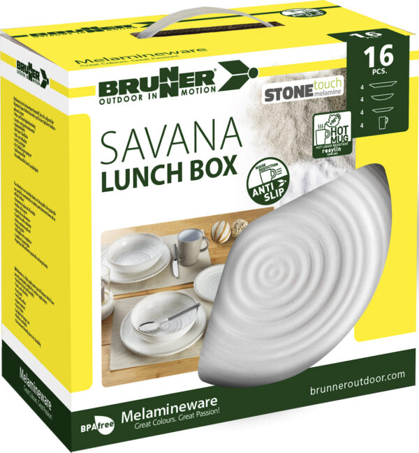 Kit piatti  LUNCH BOX SAVANA 16PZ - immagine 2