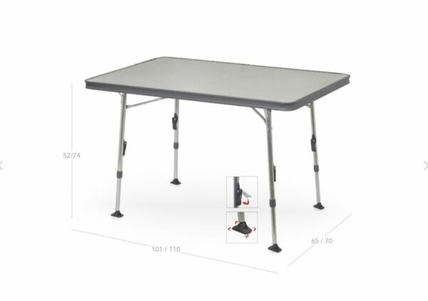 Tavolo 101X65 grigio AL/246-09 Crespo