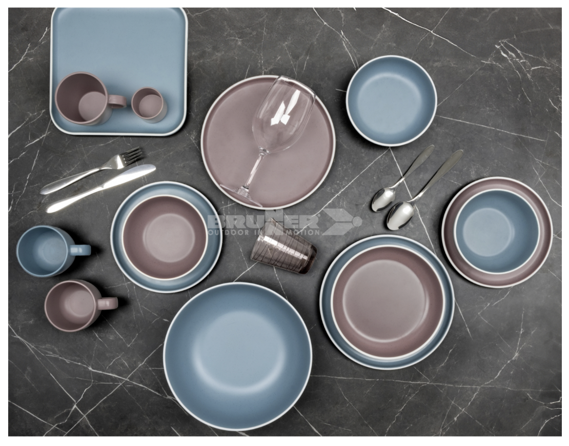 PIATTO QUADRATO DOLOMIT ROSE - immagine 2