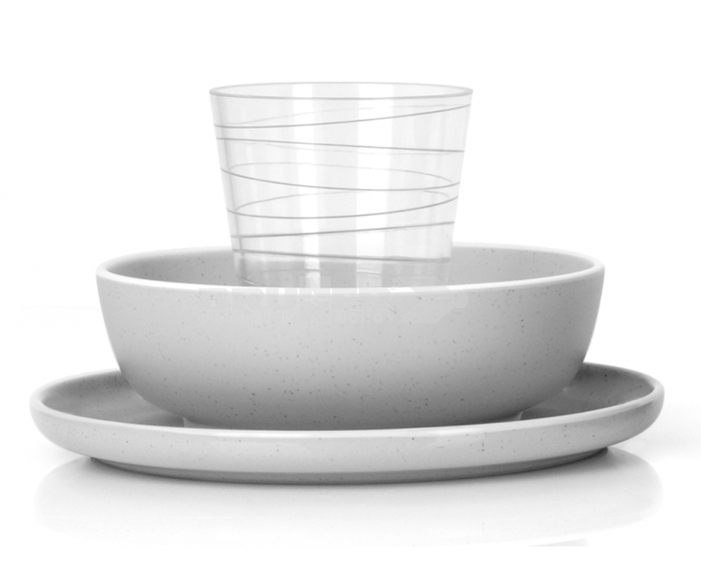 PIATTO QUADRATO DOLOMIT WHITE - immagine 2