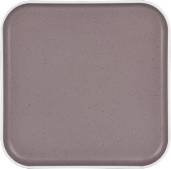 PIATTO QUADRATO DOLOMIT ROSE